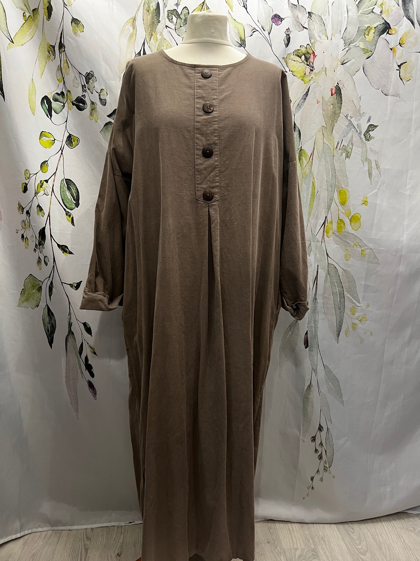 Needlecord Shirt Dress