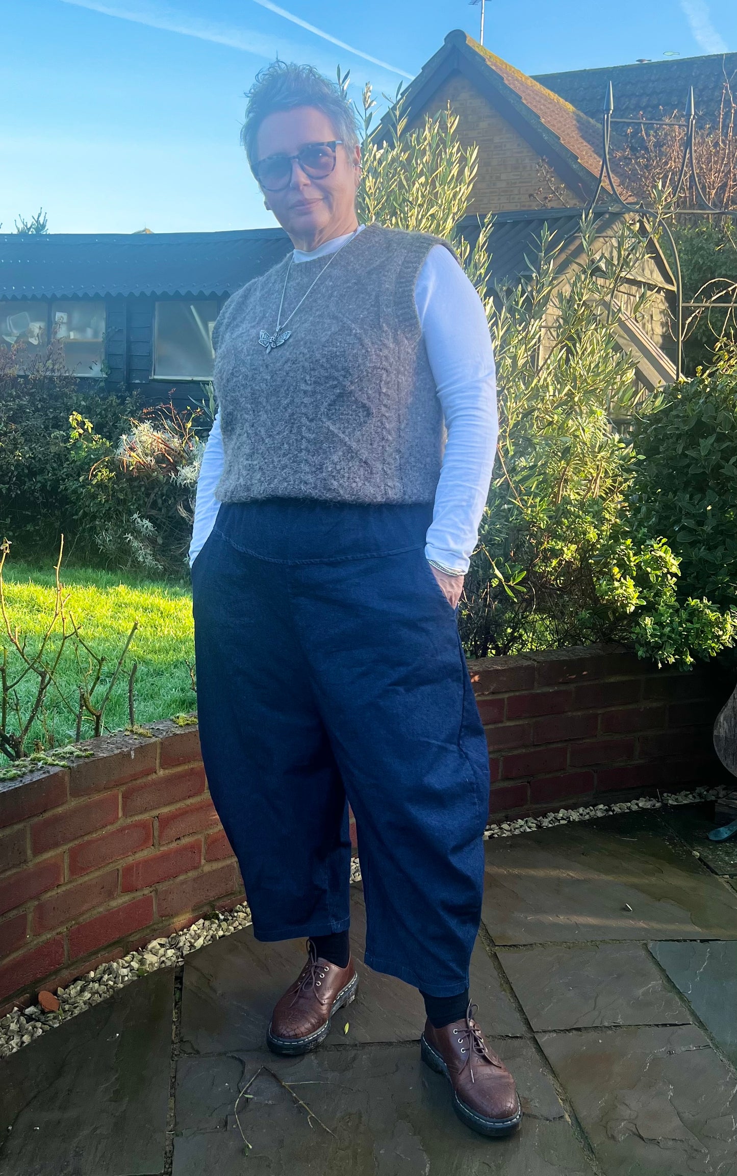 Denim Slouchy Trousers