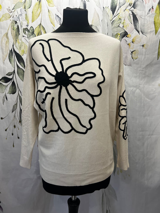 Flower Detail Knit