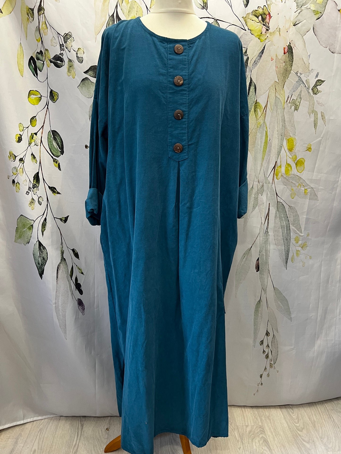 Needlecord Shirt Dress