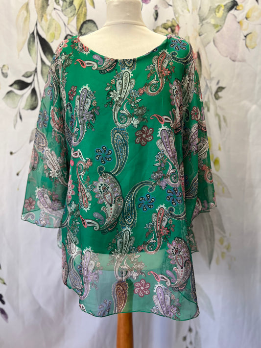 Paisley Chiffon Top