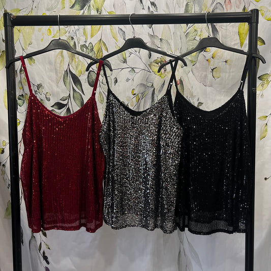 Sequin Cami Top