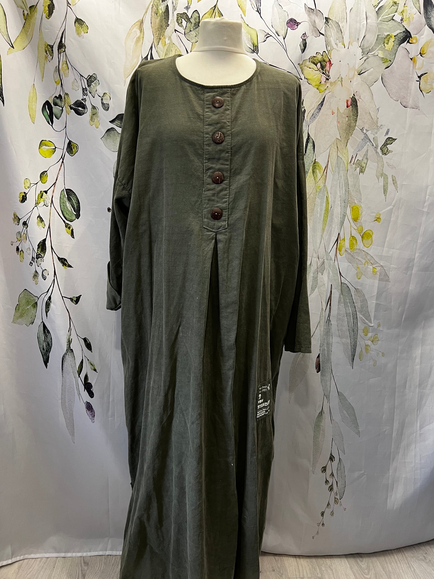 Needlecord Shirt Dress