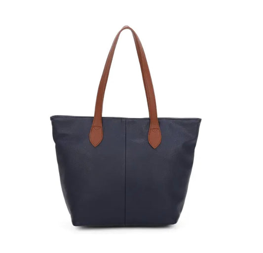 Large Tote With Contrast Handle