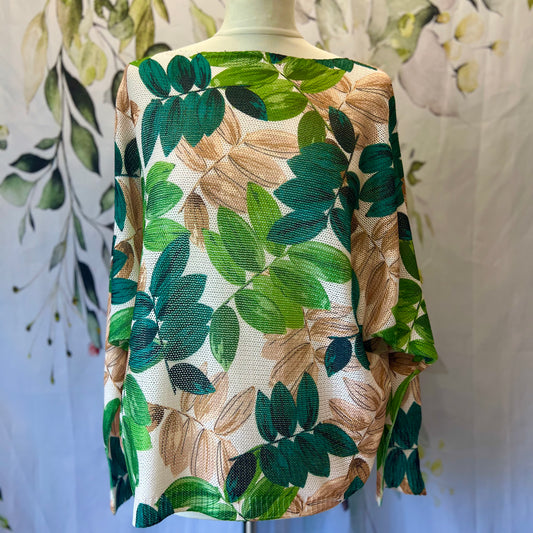 Leaf Print Knit