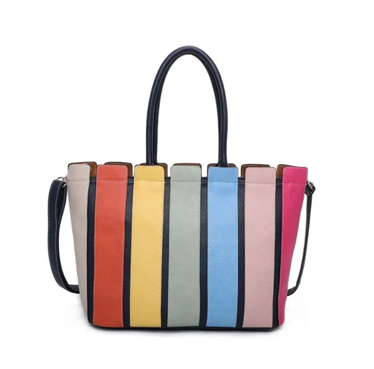 Rainbow Striped Bag