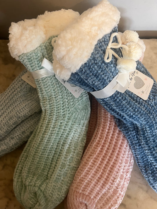 Chenille Slipper Socks