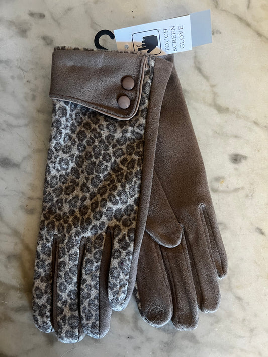 Leopard Print Gloves