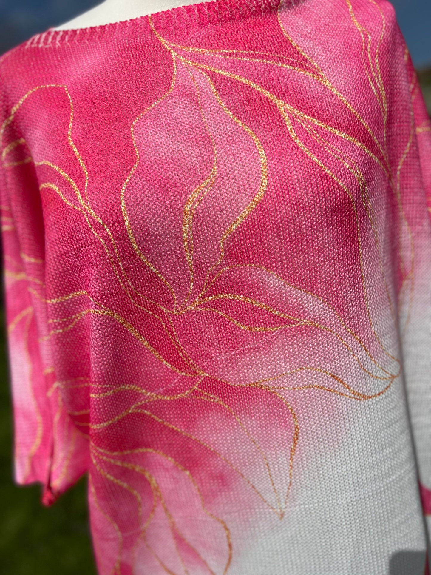 Longline Floral Knit