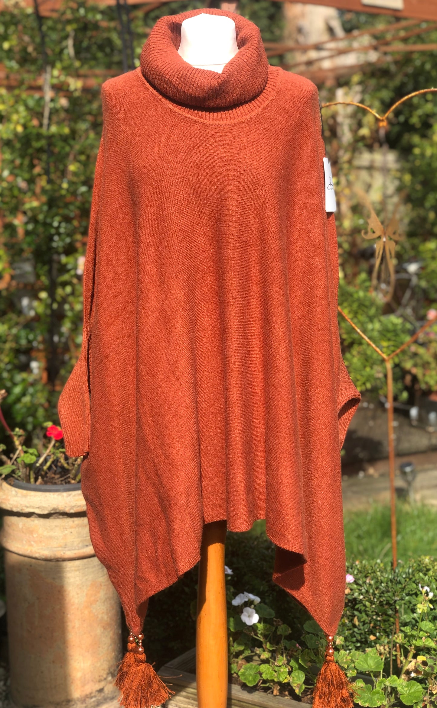 Cowl Neck Poncho Style Jumper